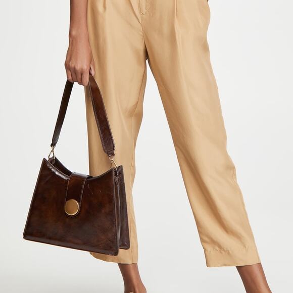 Elleme Handbags - Elleme Cat Leather Bag in Plum